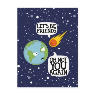 Asteroid again postcard