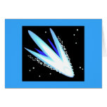 Asteroid In Cerulean Blue Greeting Cards