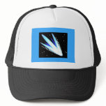 Asteroid In Cerulean Blue Mesh Hat