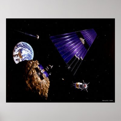 Asteroid Mining Print by gwester