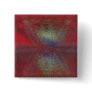 Asteroid Strike Digital Abstract Pinback Button