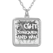 Asthma Fight Conquer and Win Personalized Necklace