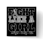 Asthma Sporty Fight Like a Girl Pins