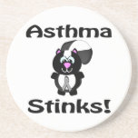 Asthma Stinks Skunk Awareness Design Drink Coaster