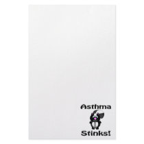 Asthma Stinks Skunk Awareness Design Stationery Design