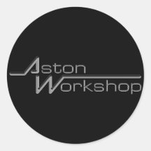 Aston Workshop Round Sticker