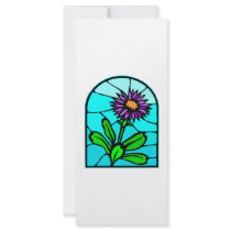 Astor Floral Stained Glass #0011 rack cards