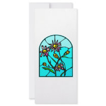 Astor Floral Stained Glass #0033 rack cards