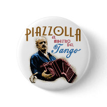Astor Piazzolla buttons by geargems Astor Piazzolla buttons