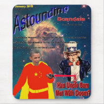 Astounding Scandals Magazine -  Uncle Sam Doomed? Mouse Pads
