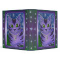 Astra Celestial Moon Star Cat Fantasy Avery Binder by TigerpixieArt Astra Celestial Moon Star Cat Fantasy Avery Binder