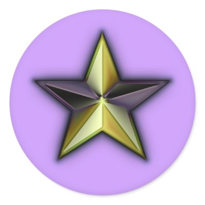 Astra Metallica Lavender Stickers by JaZilla