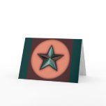 Astra Metallica Orange Greeting Cards