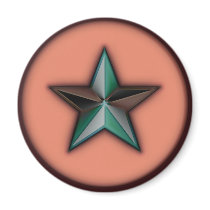 Astra Metallica Tangerine magnets by JaZilla Astra Metallica Tangerine magnets