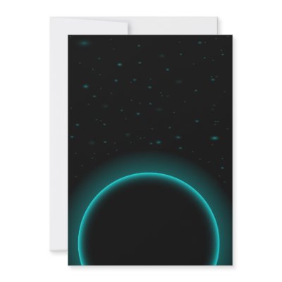 Astral Background Personalized Announcements by JAM_Design