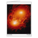 astral light forms - the cosmic flux greeting cards