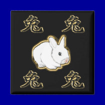 astro chinese rabbit magnets
