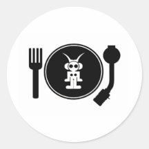 astro DJ Round Sticker