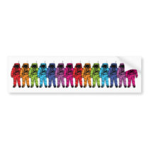 Astro Rainbow Bumper Sticker