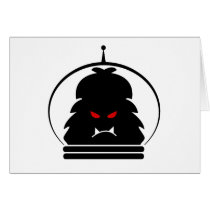 Astro Yeti Black w/ Red Eyes Card