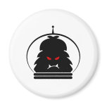 Astro Yeti Black w/ Red Eyes Magnet