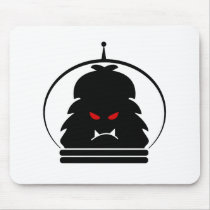 Astro Yeti Black w/ Red Eyes Mouse Pad