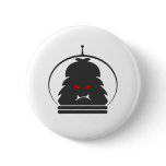 Astro Yeti Gray w/ Red Eyes Pin