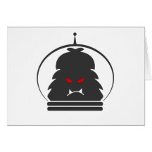 Astro Yeti Gray w/ Red Eyes Cards