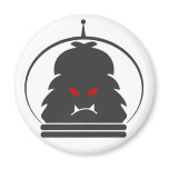 Astro Yeti Gray w/ Red Eyes Refrigerator Magnet