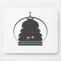Astro Yeti Gray w/ Red Eyes Mousepad