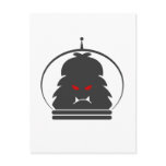 Astro Yeti Gray w/ Red Eyes Post Card