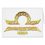 Astrocelt series Libra Greeting Cards