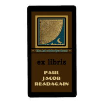 Astrolabe Quadrant  bookplate Shipping Label