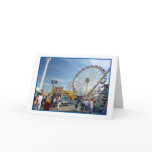 Astroland Amusement Park Blank Greeting Card