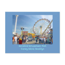Astroland Amusement Park (Coney Is., NY) postcard by lizadeyphoto Astroland Amusement Park (Coney Is., NY) postcard
