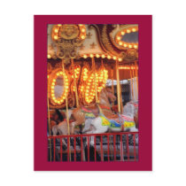 Astroland Carousel (Coney Island, NY) postcard by lizadeyphoto Astroland Carousel (Coney Island, NY) postcard