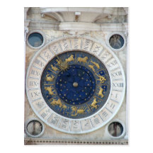 Astrological Clock,  Piazza San Marco, Venice Postcard