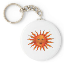 Astrological Sun Keychains