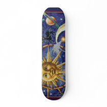 Astrology art deck custom skate board