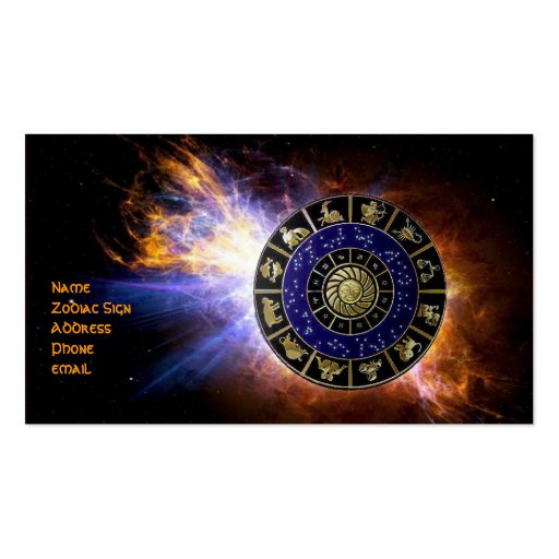 Astrology Business Card (front side)