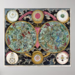Astrology Chart Planisphaeri Coeleste Poster