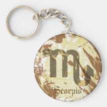 Astrology Grunge Scorpio Keychains