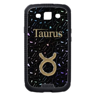 Astrology Jeweled Sky Gold Zodiac Sign Taurus Samsung Galaxy SIII Cover