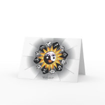 Astrology Midnight Greeting Card by Red_Girl Astrology Midnight Greeting Card