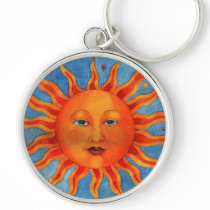 Astrology Sun Keychains