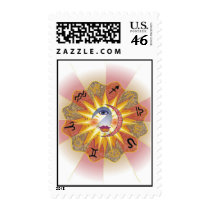 Astrology Sun postage
