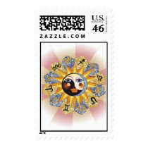 Astrology Yin Yang postage