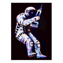 Astronaut, Black Background Business Cards