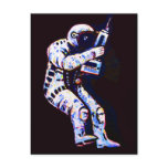 Astronaut, Black Background Postcard