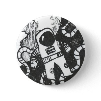 Astronaut Button by walktheband